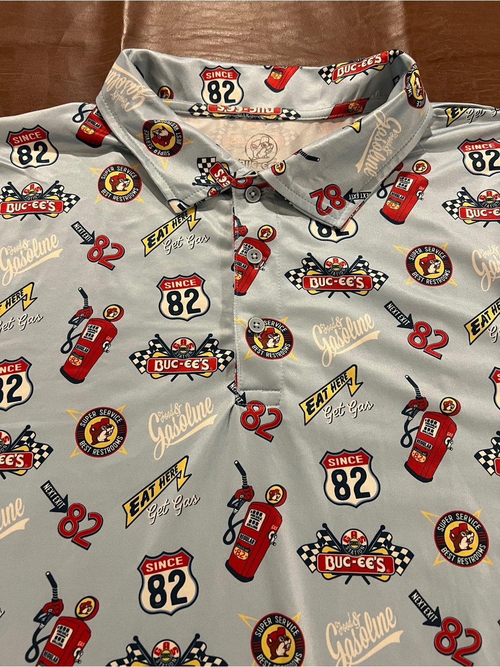 Buc-ees AOP Men’s Polo Golf Shirt - 3XL